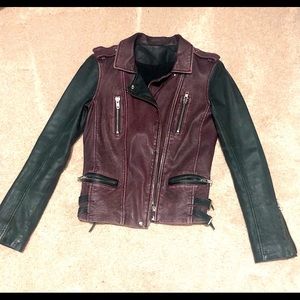 IRO Women Lamb Leather Biker Jacket “Anabela” 0